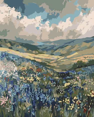 Sapphire Hills - Paint By Numbers
